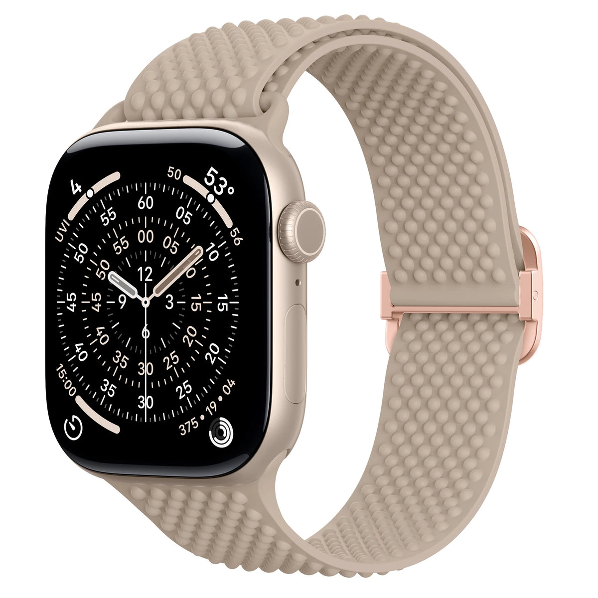 Elastic Silicone Band with Slide Buckle for Apple Watch