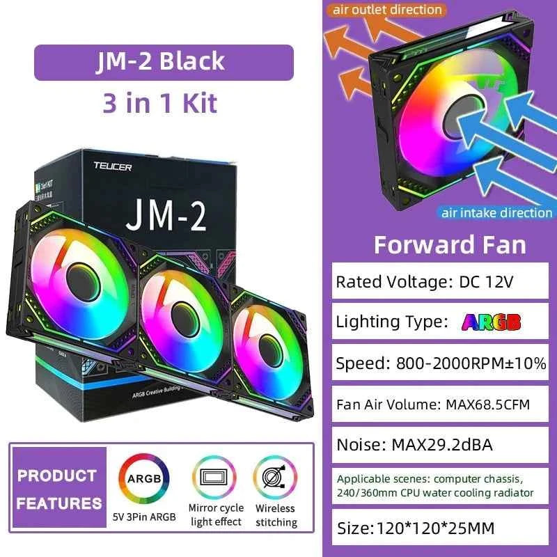 TEUCER JM-2 ARGB Cooling Fan Kit