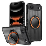 Shockproof Matte Stripe Armor Hard MagSafe Case for iPhone 17 Series