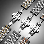 Polished Stainless Steel Quick-Release Watch Band Links for Samsung Galaxy Watch 9