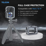 TELESIN Aluminium Alloy Frame Case for GoPro Hero Action Cameras