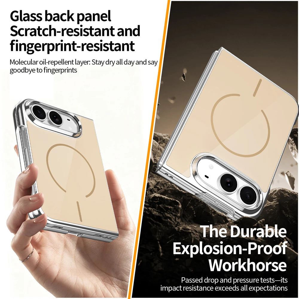 Tempered Glass Screen Protector Case with MagSafe Compatibility for iPhone Duo