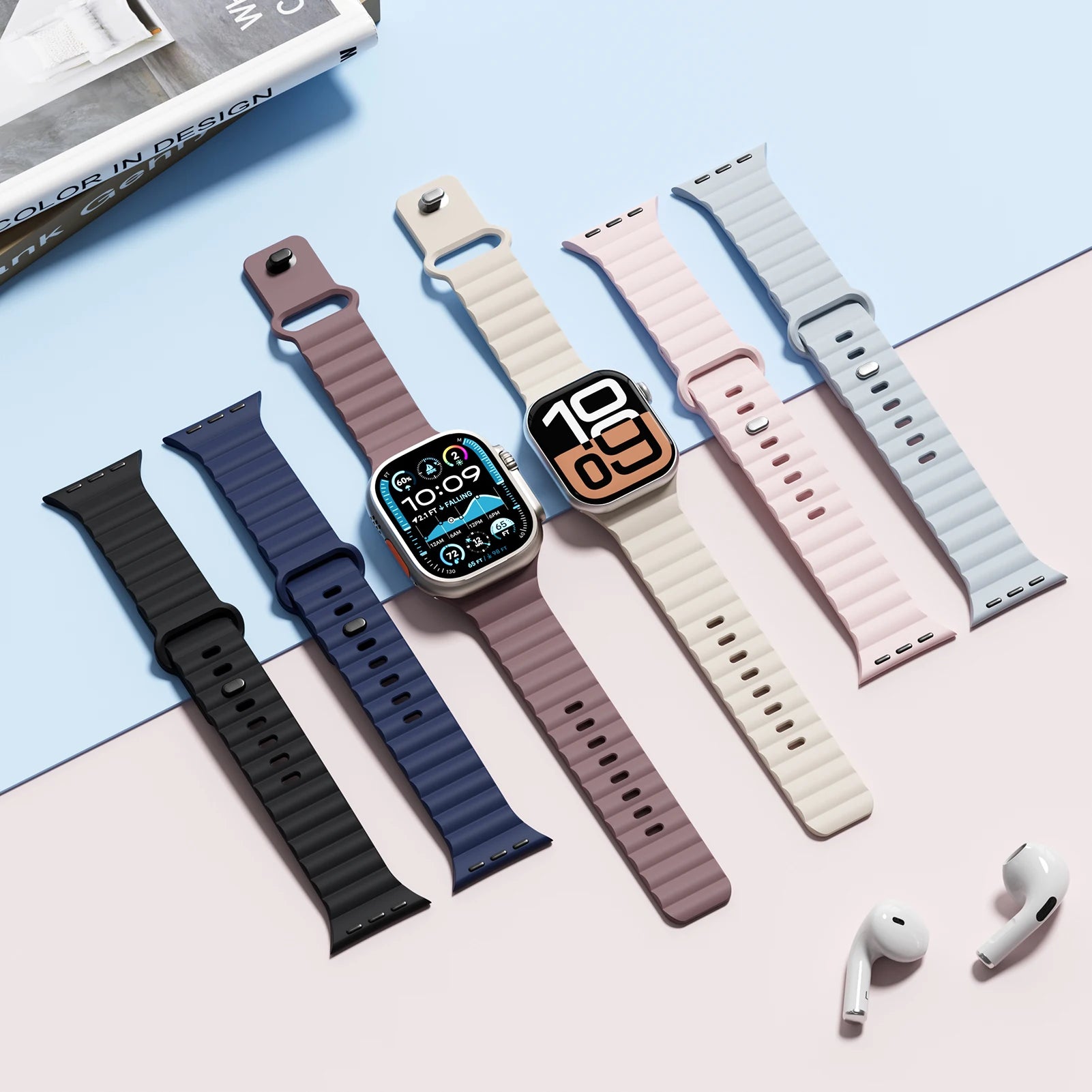 Premium Silicone Sport Strap for Apple Watch