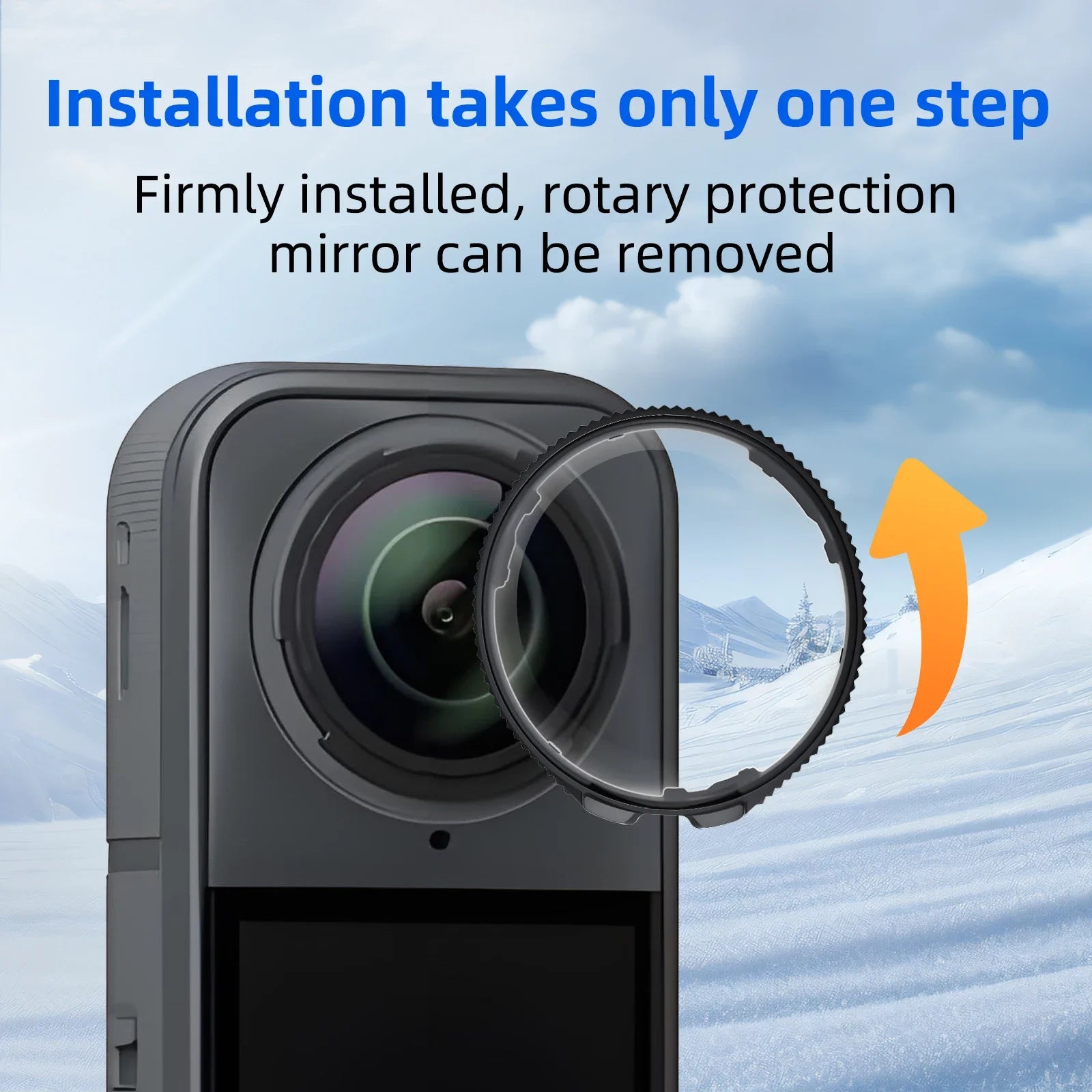 2-in-1 Optical Glass Lens Guards & HD Screen Protector for Insta360 X5