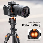 K&F Concept Compact Travel Tripod with Quick Release & 360° Rotating Ball Head