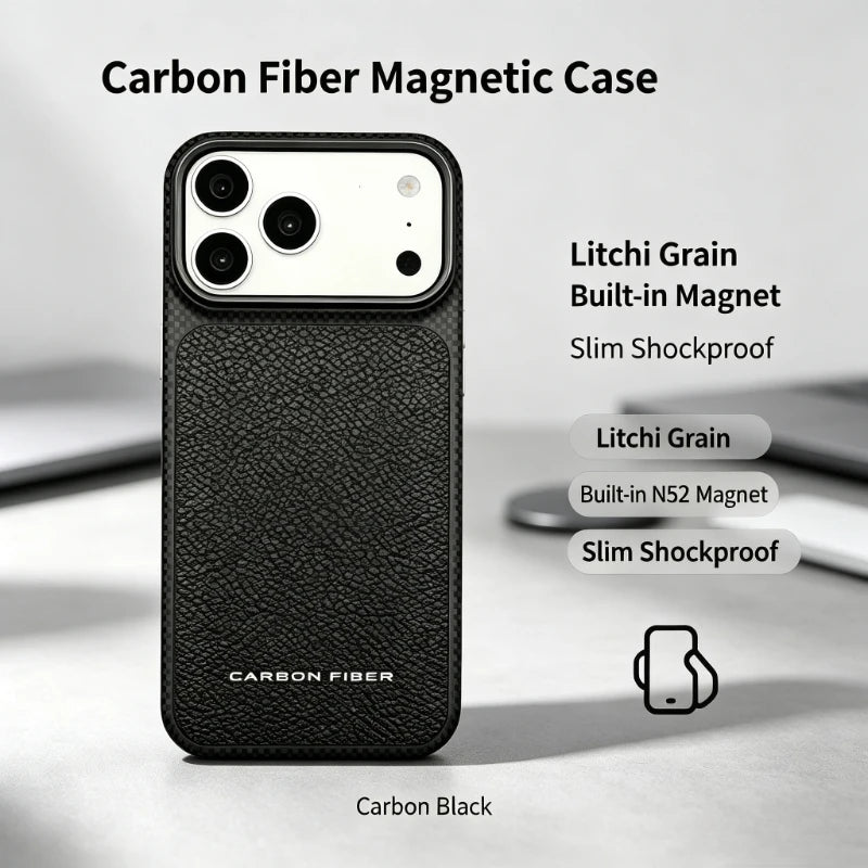 Slim Shockproof MagSafe Case with Raised Camera Ring for iPhone 18 Series