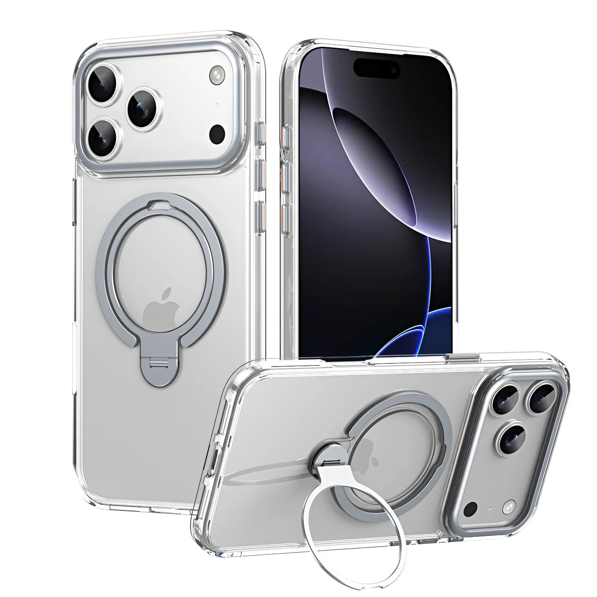 Magsafe Compatible iPhone 17 Series Case with Integrated Rotation Kickstand