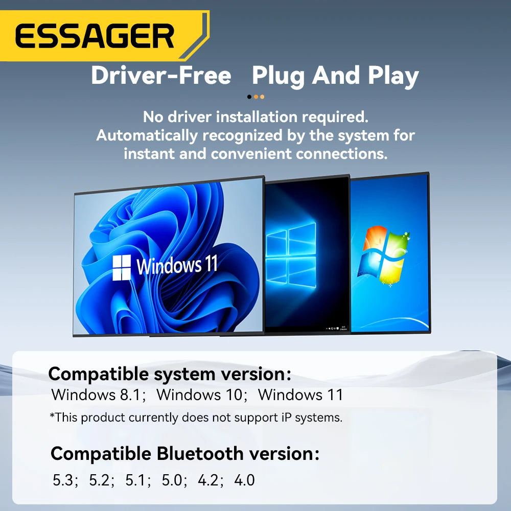 Essager USB Bluetooth 5.4 Dongle Adapter