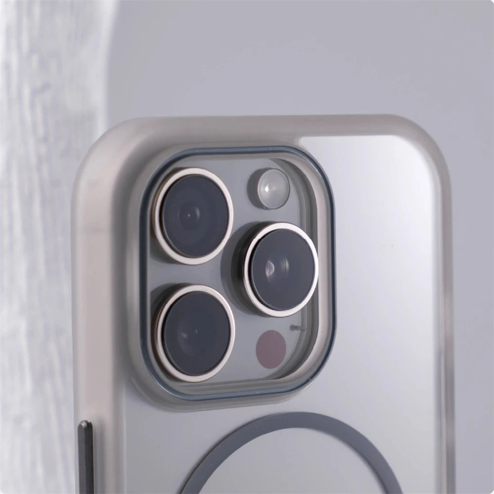 Transparent MagSafe Bumper Case with Alignment Ring for iPhone 12 Series