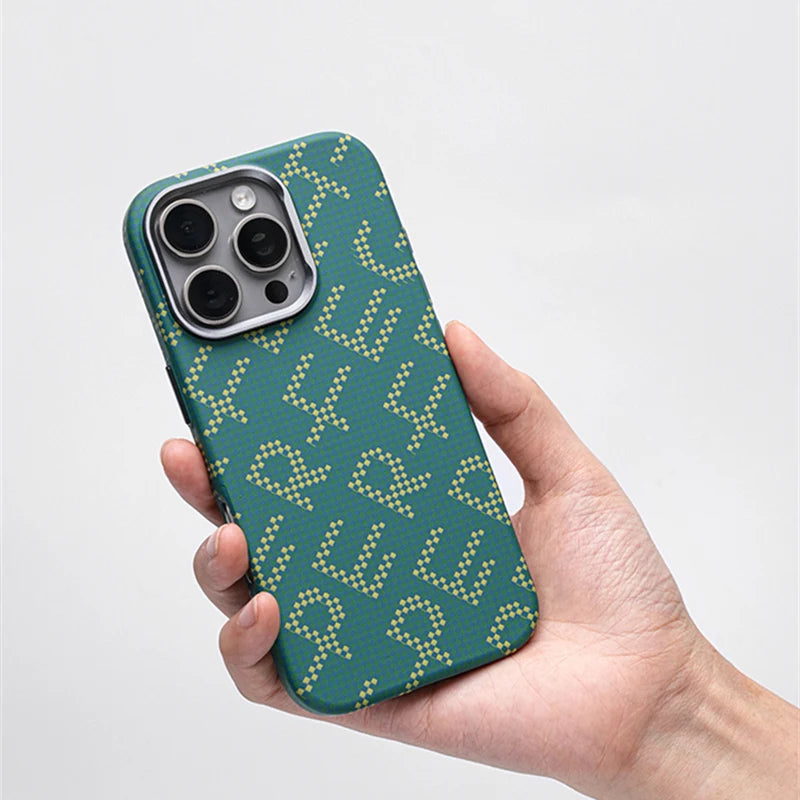 Carbon Fiber Texture MagSafe Case for iPhone 16 Series