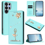 Diamond Pattern Leather Flip Wallet Case with Card Slots for Samsung Galaxy S26 Series