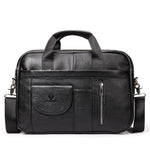 Handmade Top Layer Leather Briefcase for Men