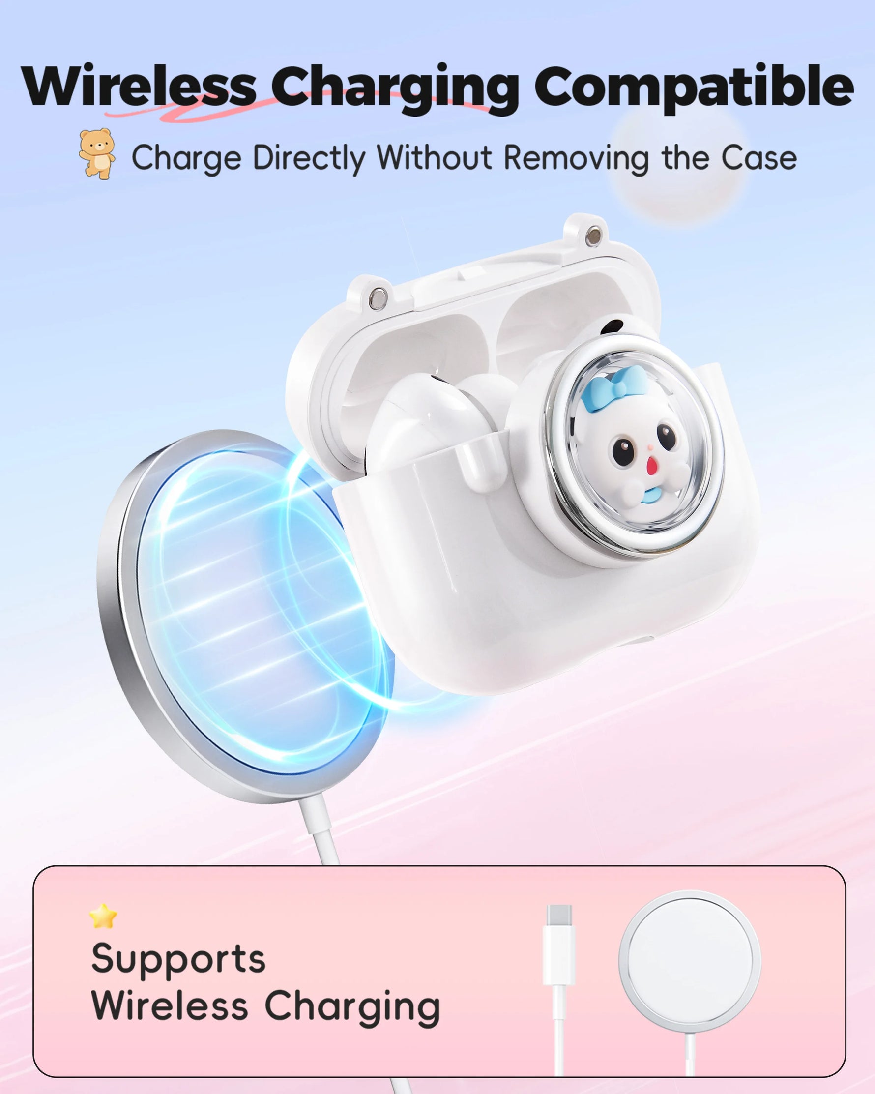 3D Cartoon Magnetic Protective Case for AirPods Pro 3