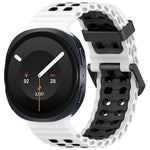 Perforated Silicone Watch Strap with Adjustable Fit for Samsung Galaxy Watch 9