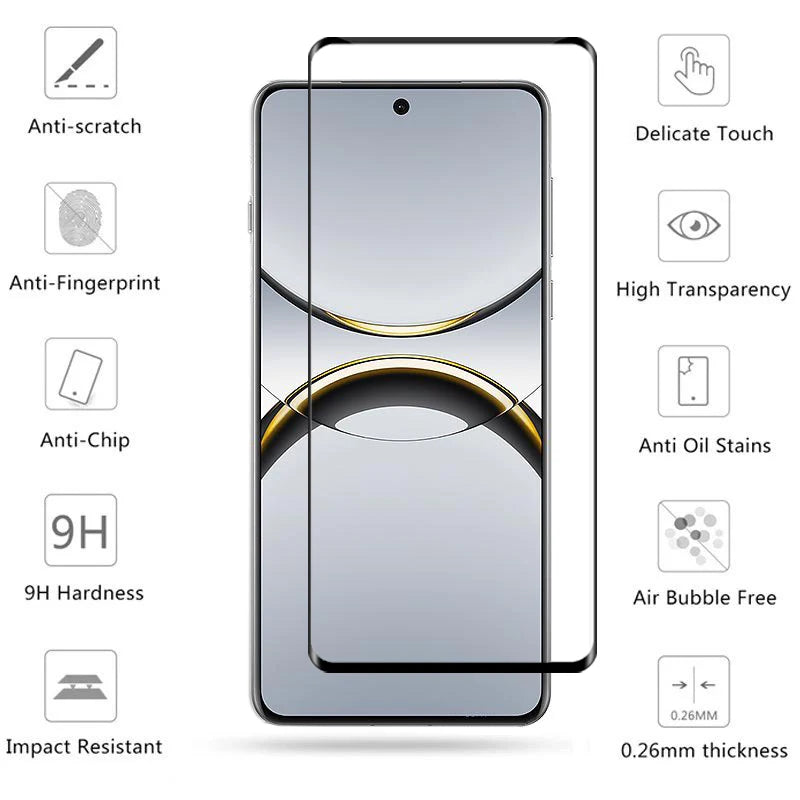 Full Coverage HD Tempered Glass Screen Protector for Oppo Find X8 Pro – 3D Curved Fit