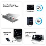 Vention 240W Magnetic USB-C to USB-C Cable
