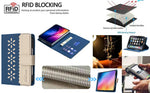 Premium Synthetic Leather Flip Wallet Case with RFID Blocking for iPhone Duo