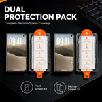 9H Tempered Glass Screen Protector With Auto-Alignment Tray for iPhone Duo