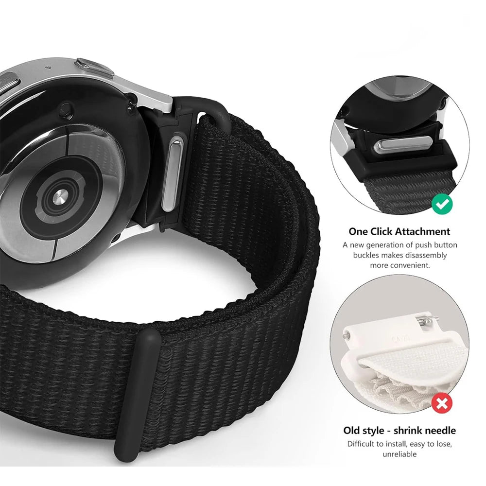 No-Gap Nylon Sport Band for Samsung Galaxy Watch 7