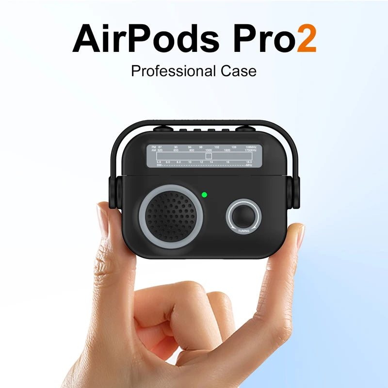 3D Simulation Radio Design Silicone Case for AirPods Pro 2