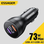 Essager 73W USB-C PD3.0 Car Charger with Digital Display