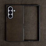 Retro Crazy Horse Genuine Leather Case for Samsung Galaxy Z Fold 7