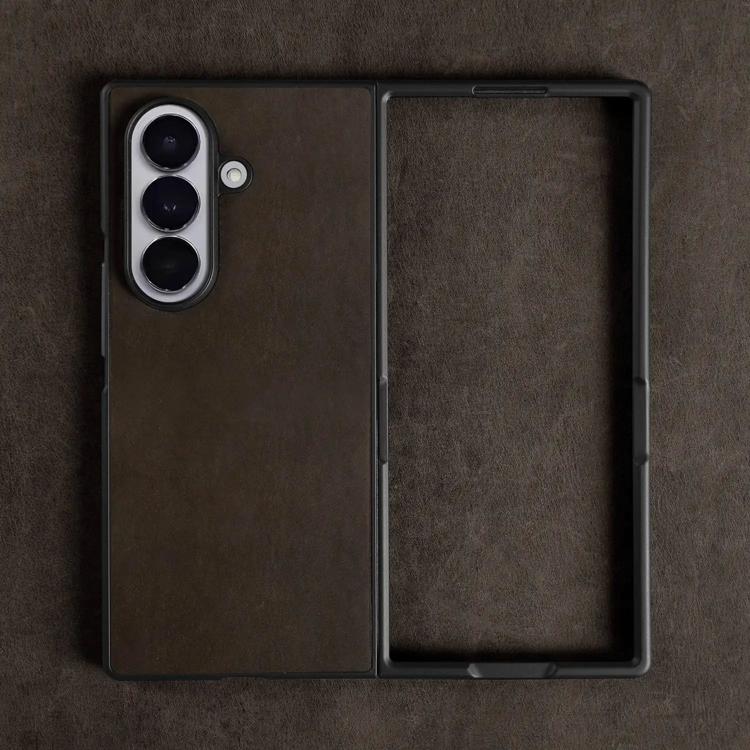 Retro Crazy Horse Genuine Leather Case for Samsung Galaxy Z Fold 7