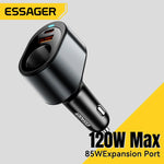 Essager 120W USB-C Car Charger with 85W Lighter Port