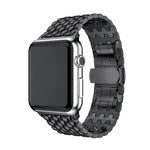 Dragon Pattern Stainless Steel Metal Strap for Apple Watch