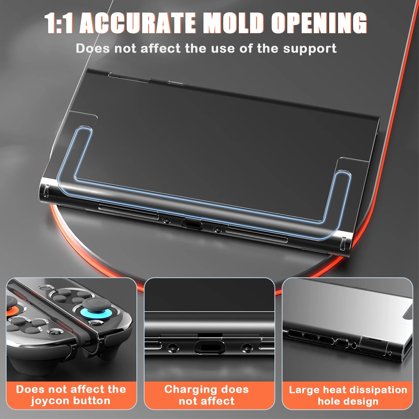 Clear PC Hard Split Protective Case for Nintendo Switch 2