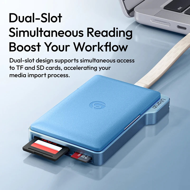 Ulanzi DC01 2-in-1 Memory Card Case with Dual-Slot Card Reader