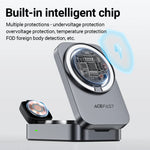 ACEFAST E22 3-in-1 Foldable 15W Magnetic Wireless Charging Station