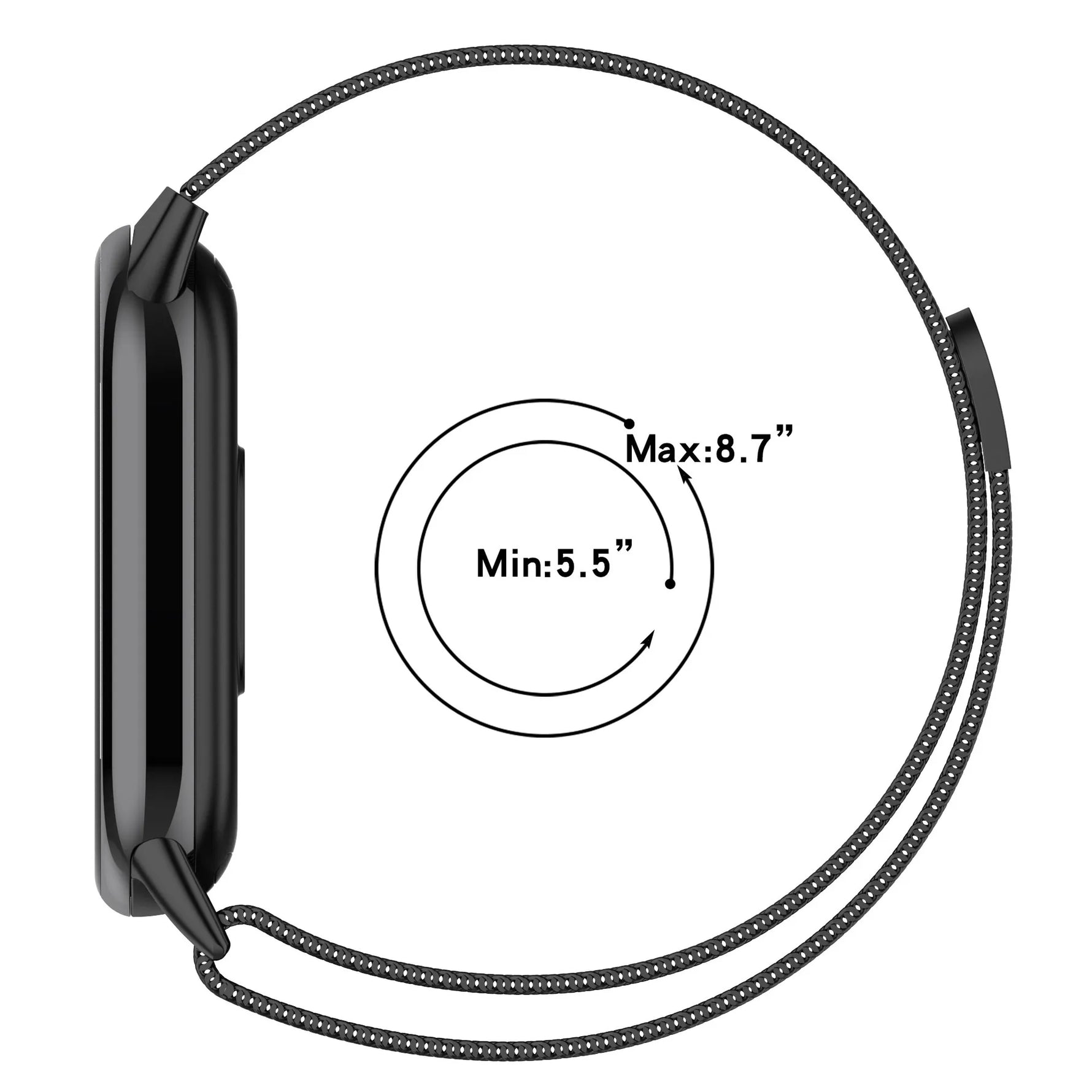 Stainless Steel Magnetic Strap for Xiaomi Smart Band 9