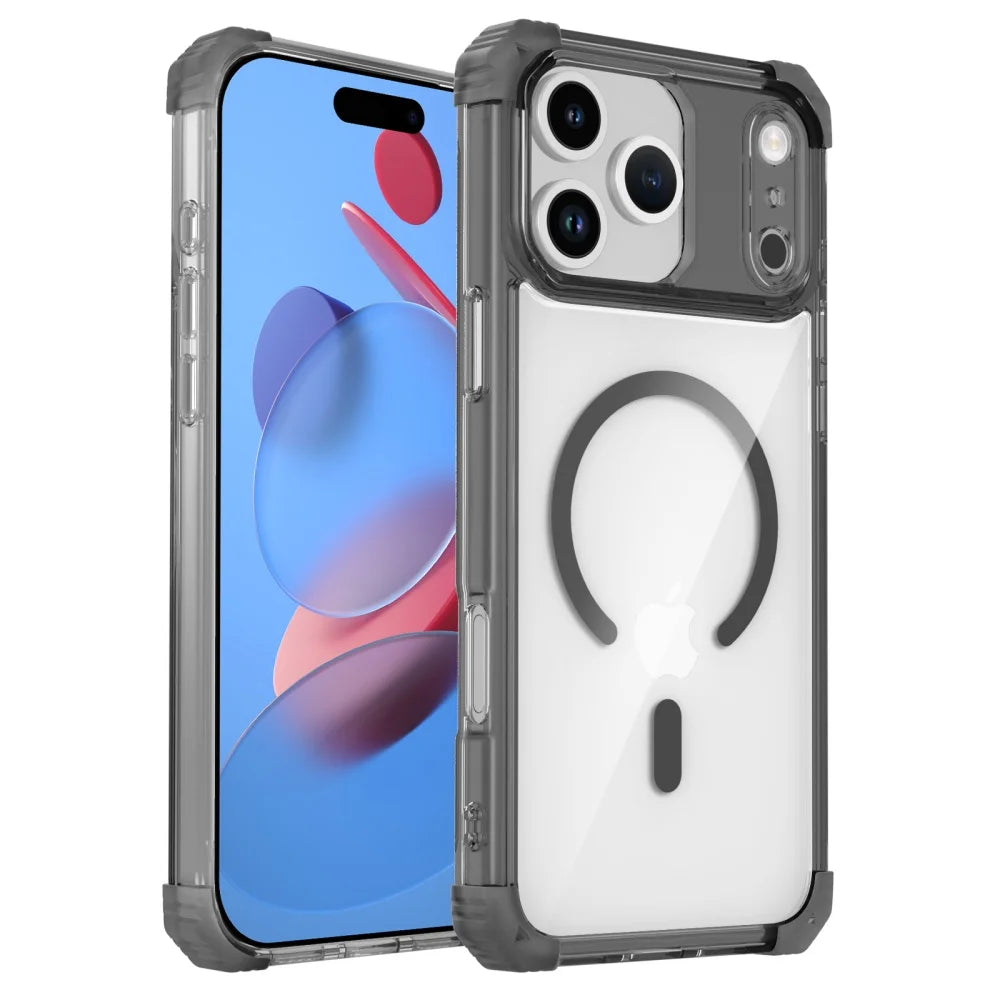 iPhone 17 Series Transparent MagSafe Shockproof Case