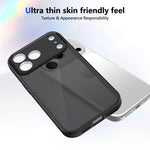 Durable Shockproof Matte Transparent Case with Camera Lens Guard for iPhone 17 Series