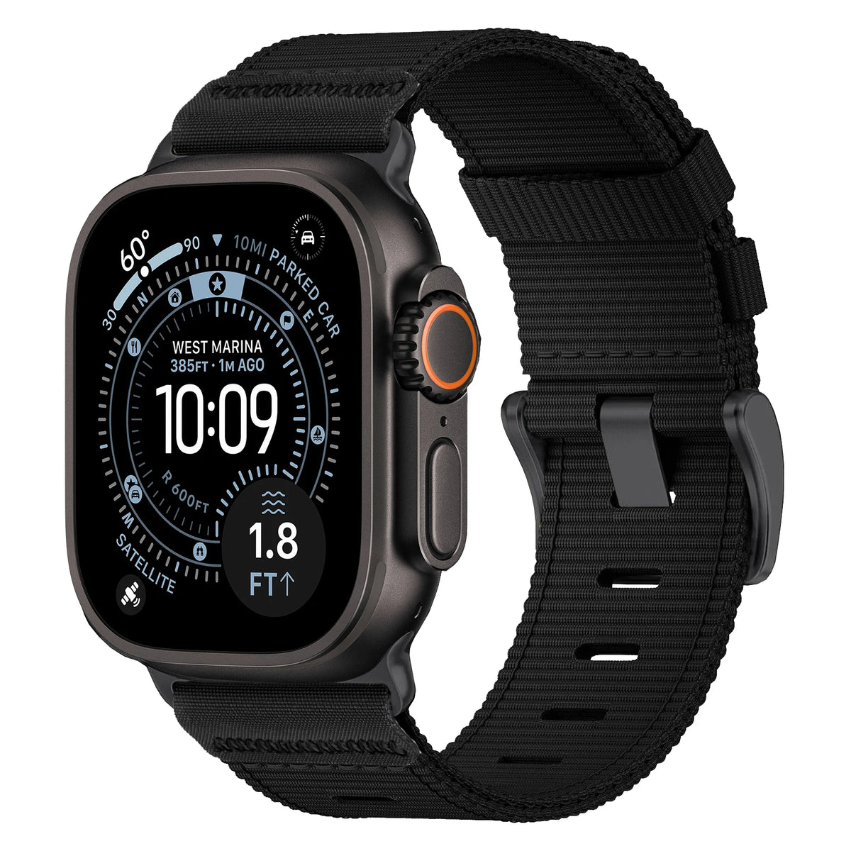 Rugged Woven Nylon Band with Pin Buckle for Apple Watch