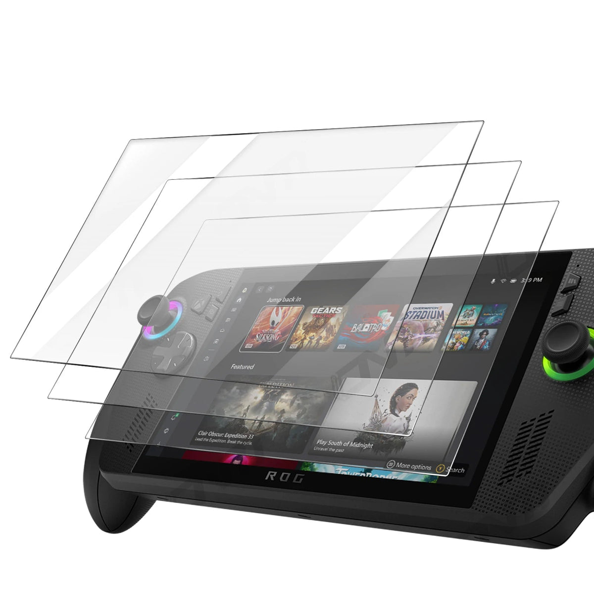3-Pack 9H Tempered Glass Screen Protector for Asus ROG Ally X