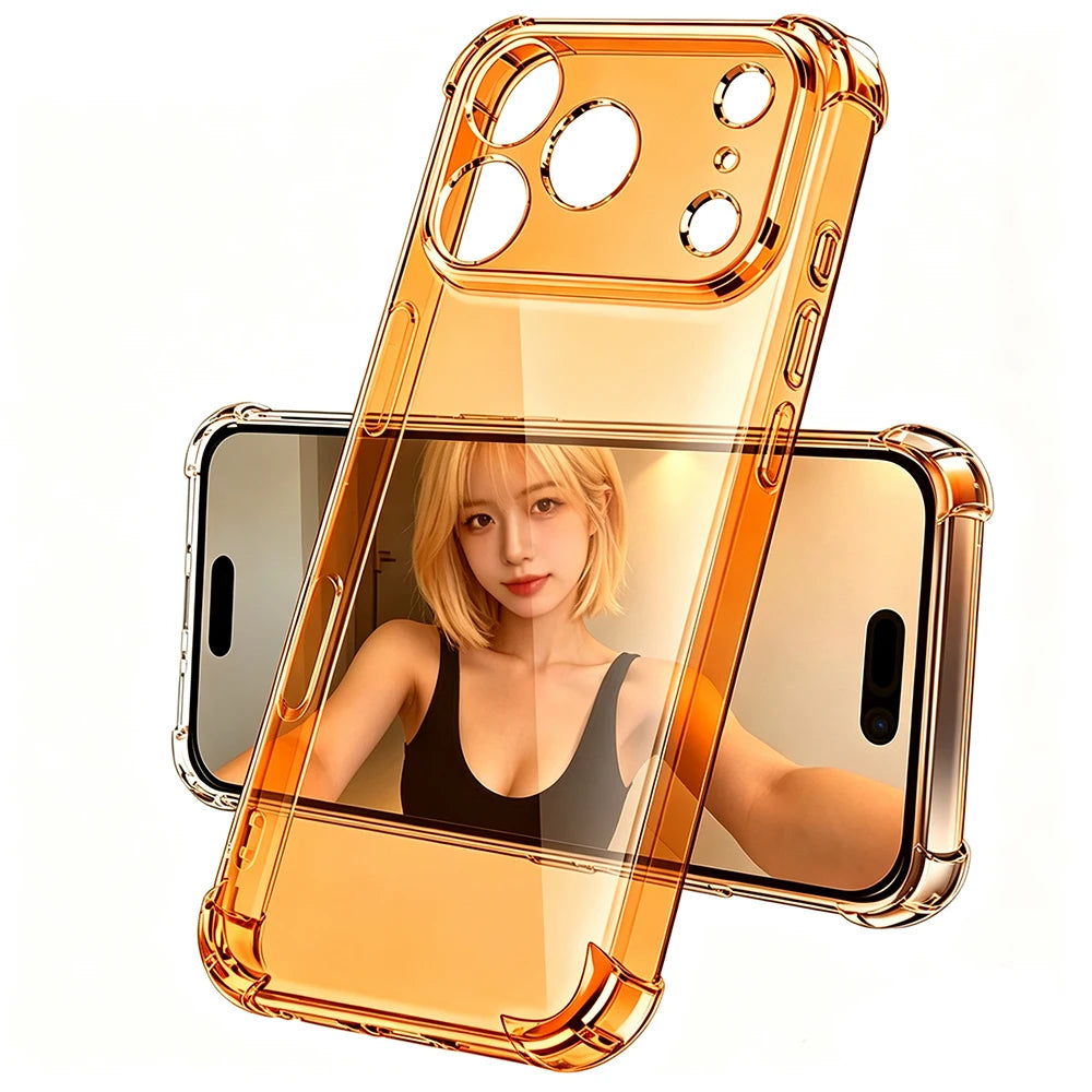 Transparent Shockproof Case with Air-Cushion Corner Bumpers for iPhone 17 Series