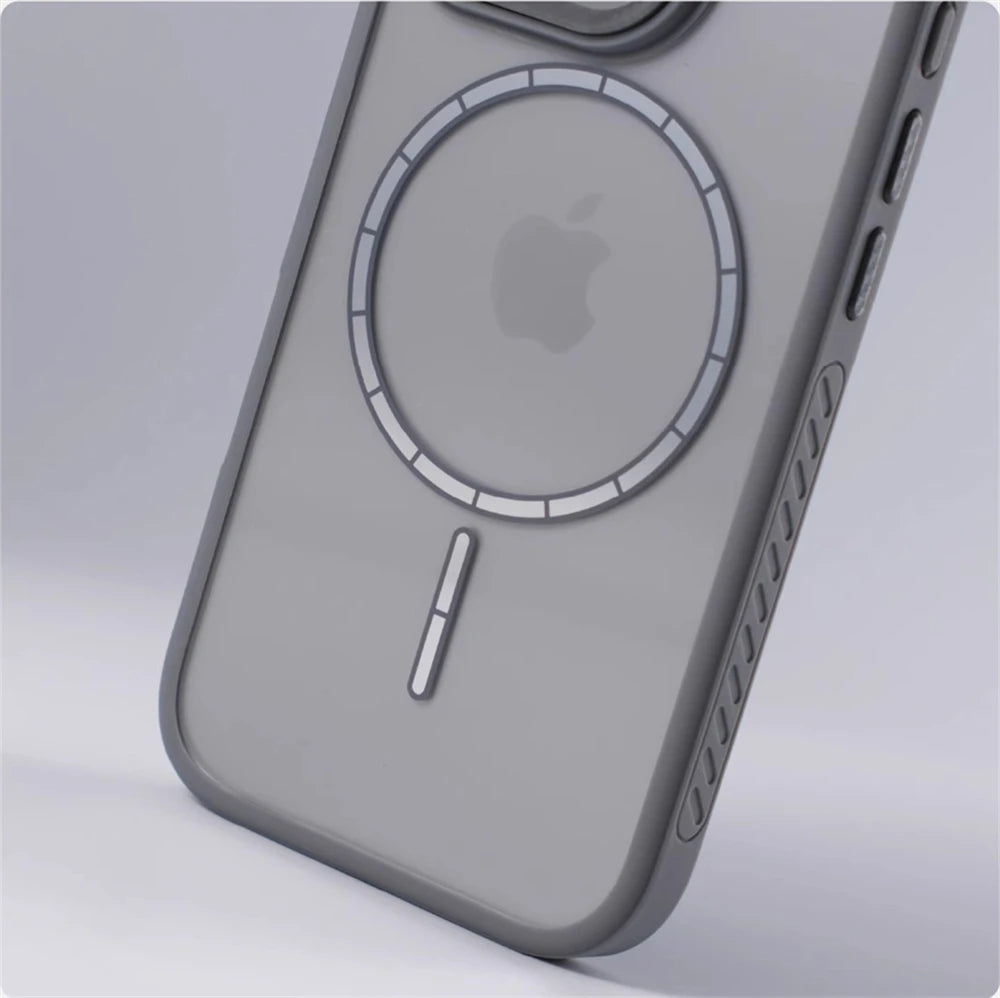 Anti-Slip Transparent Bumper MagSafe Case for iPhone 16 Series