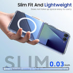 Samsung Galaxy Z Flip 7 Magnetic Clear Case