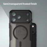 Semi-Transparent PC + TPU MagSafe Case with Lens Guard for iPhone 17 Series