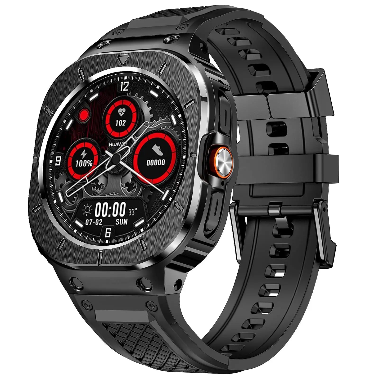 Samsung Galaxy Watch Ultra (2025) Protective Metal Case with Rubber Band