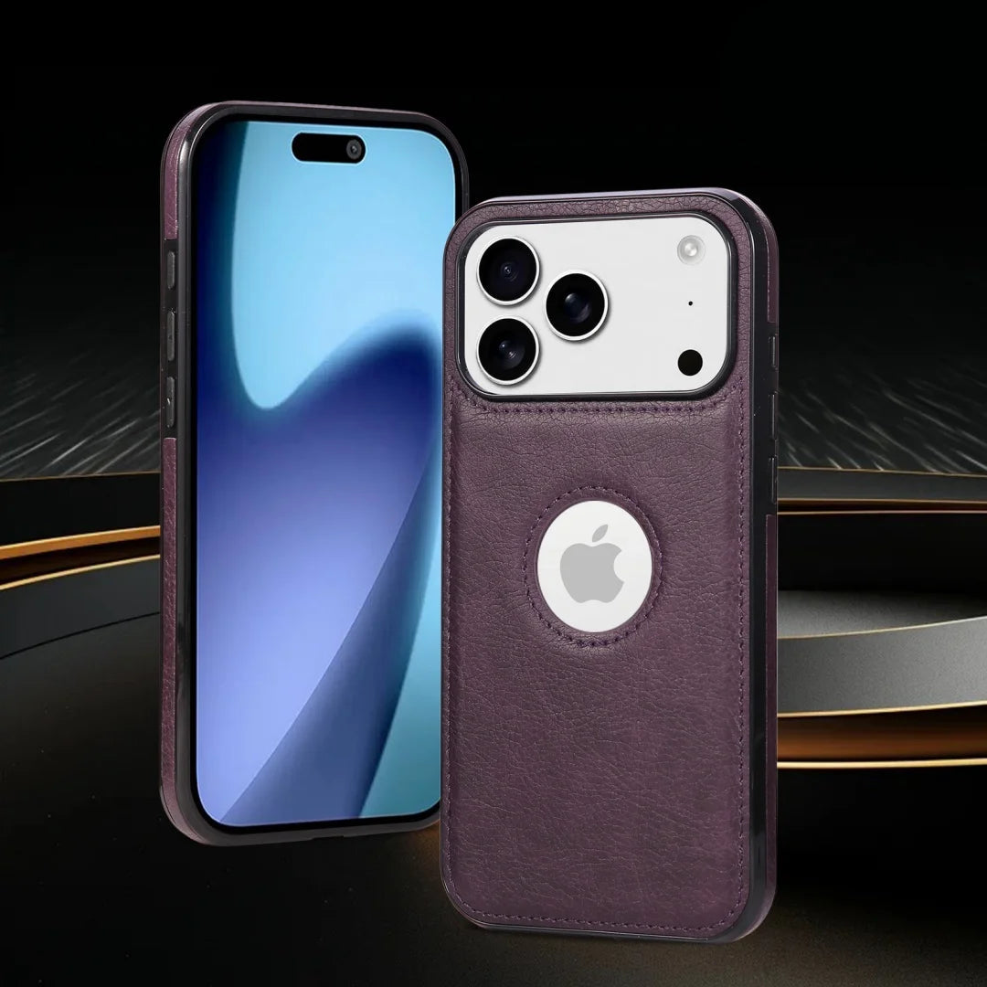 Luxury Business PU Leather Case for iPhone 17 Series
