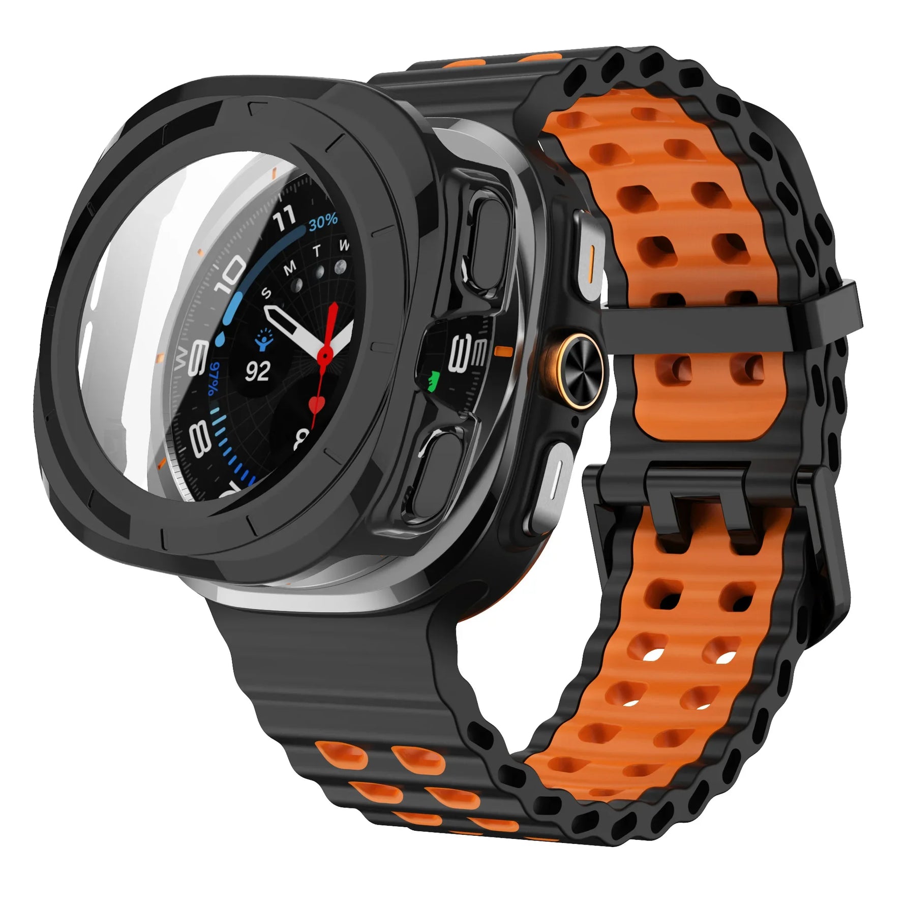 Silicone Strap & Protection Set for Samsung Galaxy Watch Ultra and Samsung Galaxy Watch Ultra (2025)