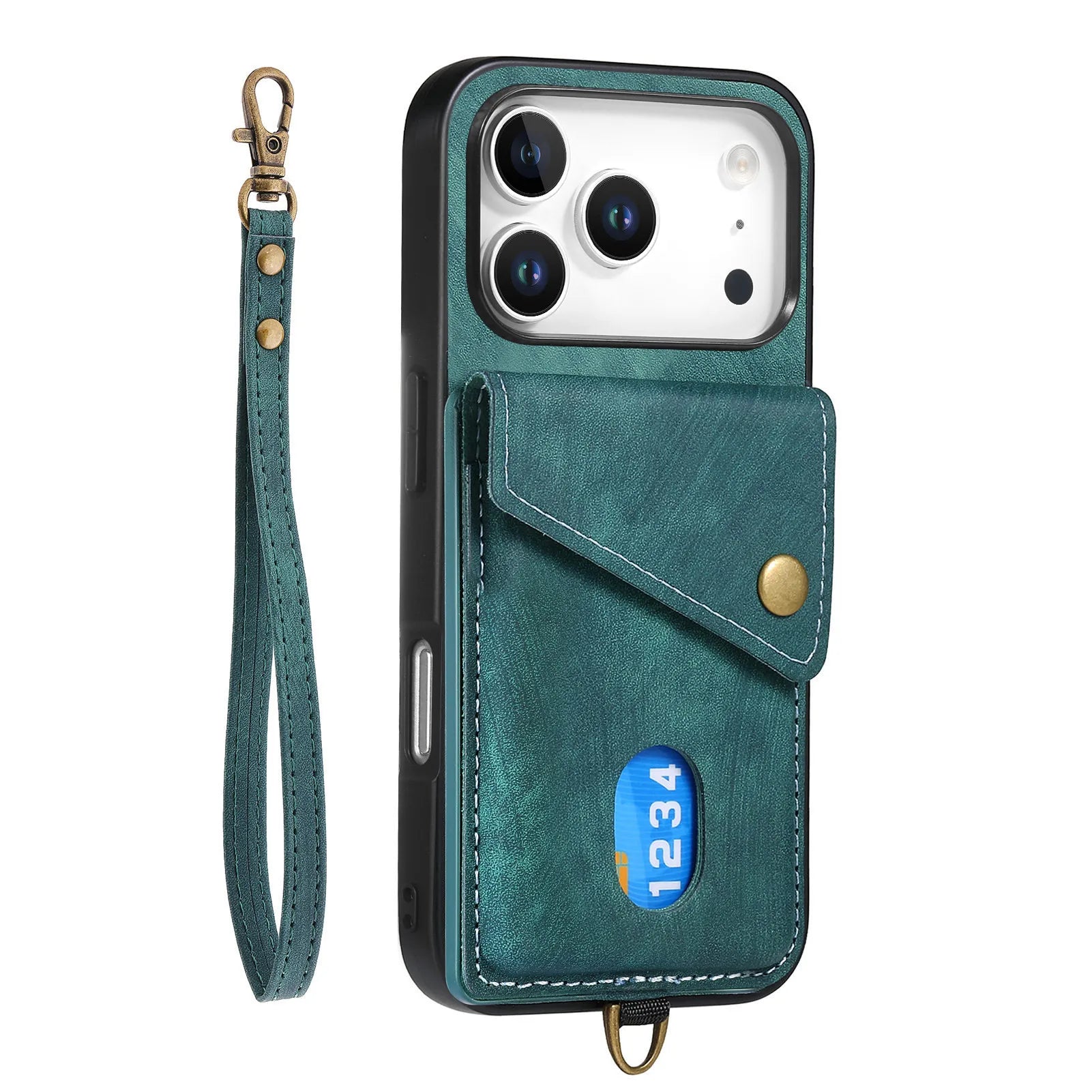 Multi-Functional Retro Leather Wallet Case with Vertical Card Holder for iPhone 17 Series