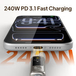 CABLETIME 240W USB-C Cable With Digital Display