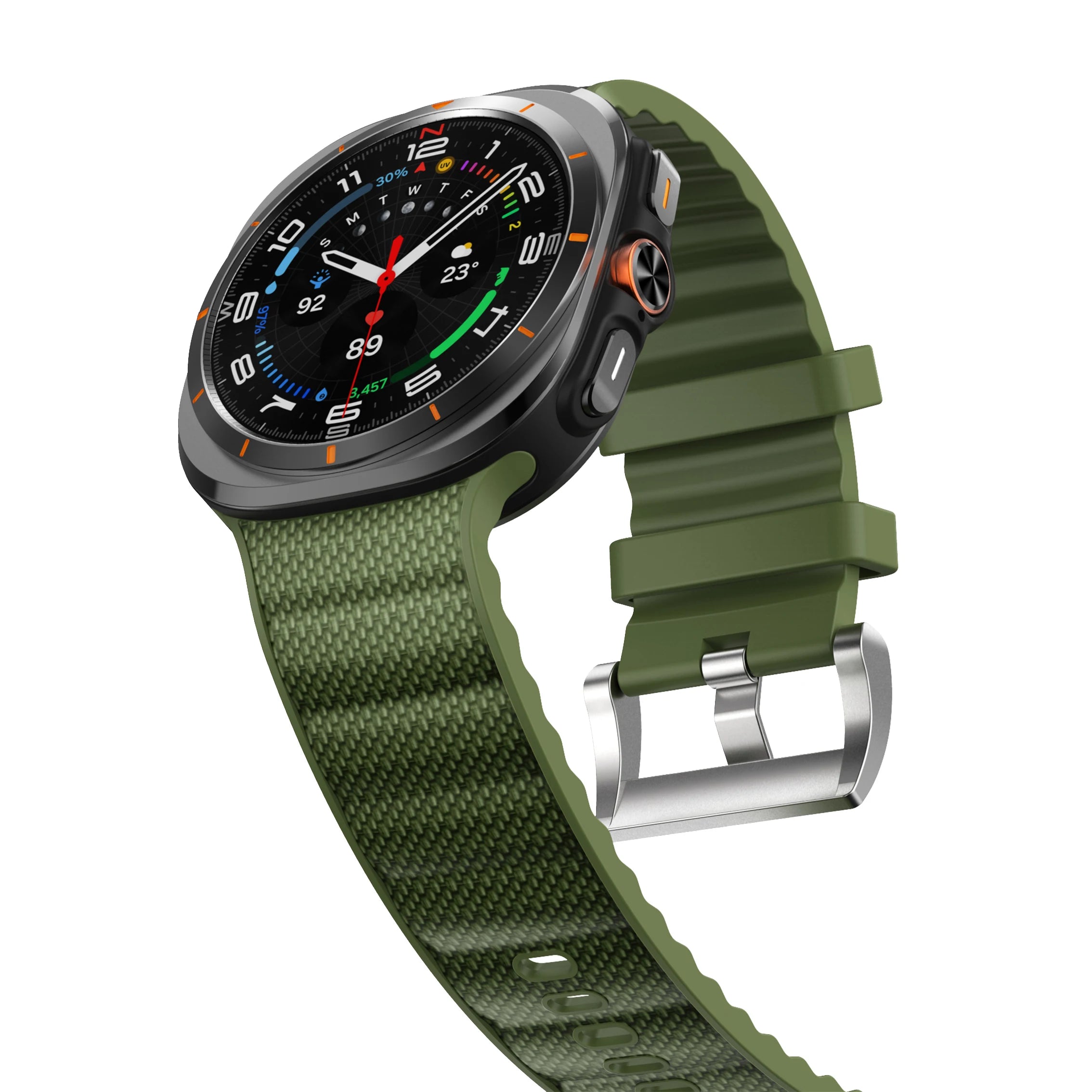 Functional Silicone Sport Strap for Samsung Galaxy Watch Ultra