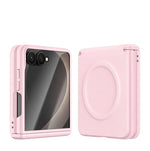 Luxury Magnetic Vegan Leather Case with Screen Protector for Samsung Galaxy Z Flip 8