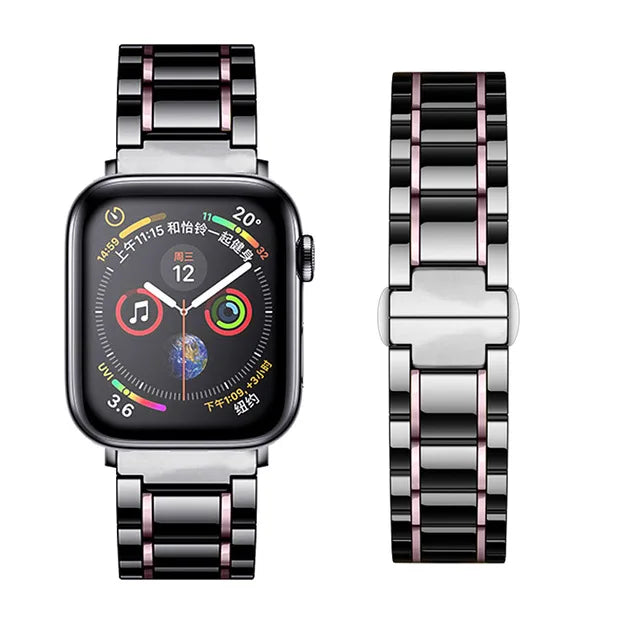 Fashion Ceramic Metal Wristband for Apple Watch