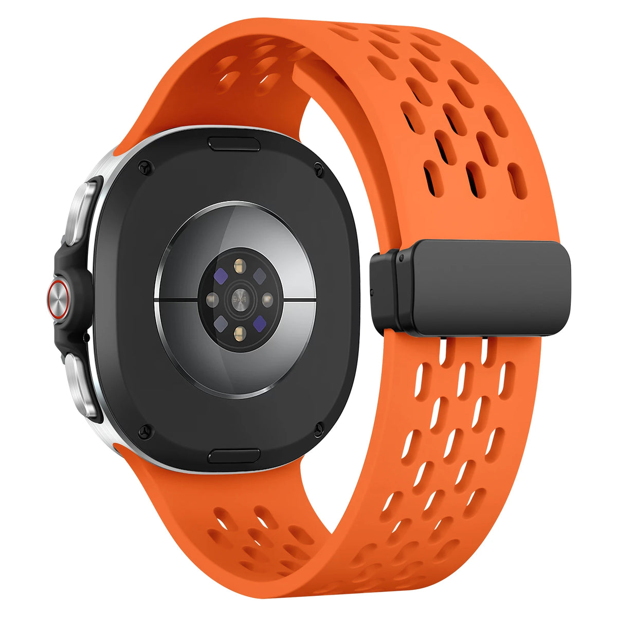Perforated Silicone Sport Band with Magnetic Clasp for Samsung Galaxy Watch 9